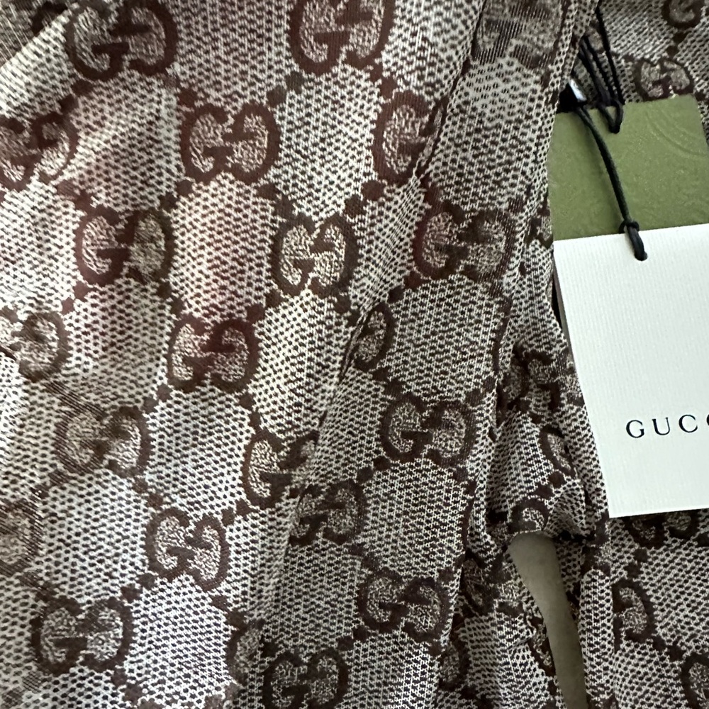 Gucci Beige Patterned Hosiery - Picture 10 of 13